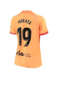 Atletico Madrid Alvaro Morata #19 Voetbaltruitje 3e tenue Dames 2022-23 Korte Mouw